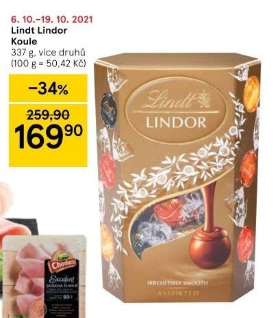 Bonboniéra Pralinky Lindor Lindt