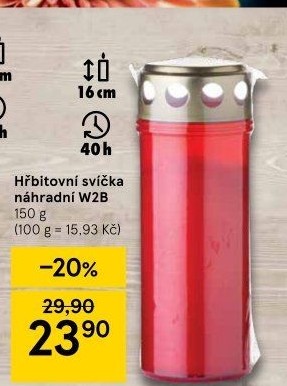 Svíčky hřbitovní s víčkem
