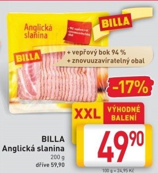 Anglická slanina Billa
