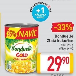 Kukuřice sterilovaná Gold Bonduelle