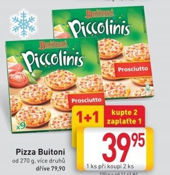Pizza mražená Piccolinis Buitoni