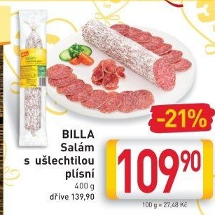 Salám s ušlechtilou plísní Billa