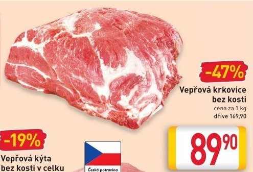 Vepřová krkovice bez kosti