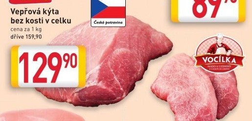 Vepřová kýta bez kosti Vocílka