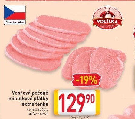 Vepřová pečeně bez kosti Vocílka