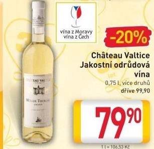 Vína Chateau Valtice
