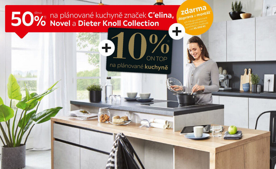 PLANOVATELNÁ KUCHYNĚ BEZ SPOTŘEBIČŮ