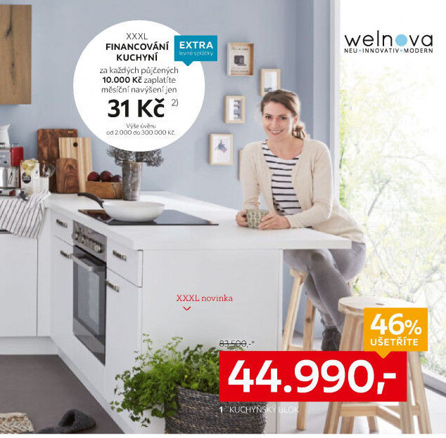 PLANOVATELNÁ KUCHYNĚ BEZ SPOTŘEBIČŮ