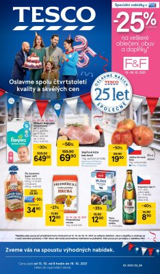 akční leták Tesco 13.10.2021-19.10.2021
