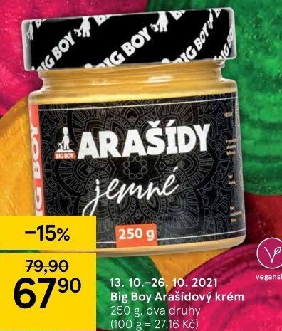 Arašídový krém Big Boy