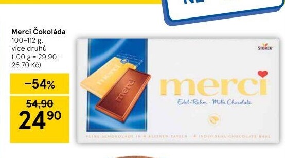 Čokoláda Merci