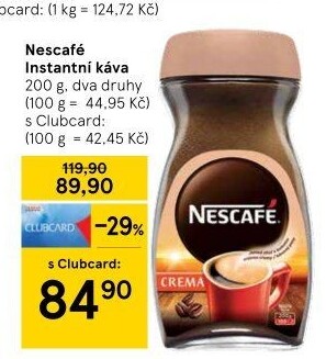 Instantní kávy Nescafé