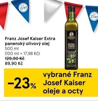 Olivový olej extra panenský Exclusive Franz Josef Kaiser