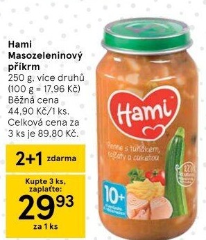Příkrm masozeleninový Hami