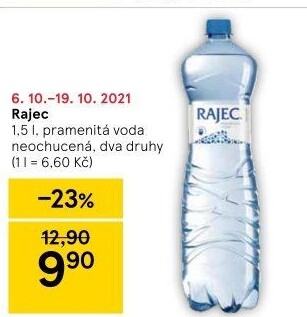 Přírodní voda Rajec