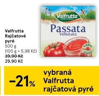 Pyré rajčatové Valfrutta