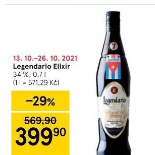 Rum Legendario Elixir de Cuba 7YO