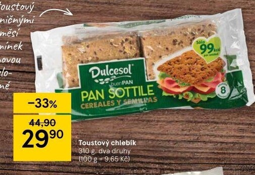 Toustový chléb Dulcesol