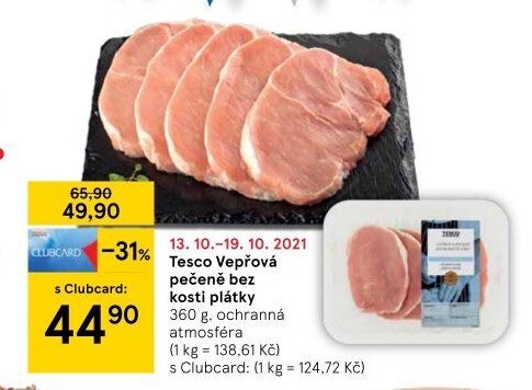 Vepřová pečeně bez kosti Tesco