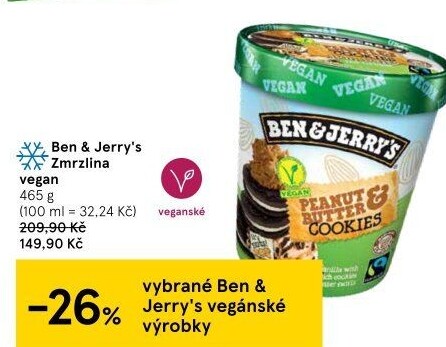 Zmrzlina v kelímku Vegan Ben&amp