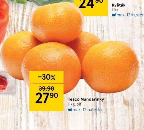 Mandarinky Tesco
