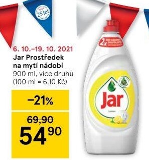 Prostředek na nádobí Jar