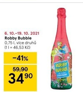 Sekt nealkoholický dětský Robby Bubble