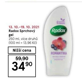 Sprchový gel Radox
