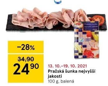 Šunka pražská nejvyšší jakosti LE&amp
