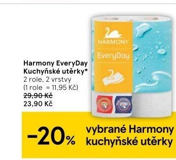 Utěrky kuchyňské 2vrstvé Every Day Harmony