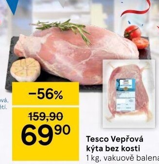 Vepřová kýta bez kosti Tesco