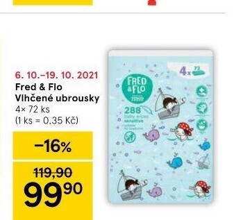 Vlhčené ubrousky Fred&amp