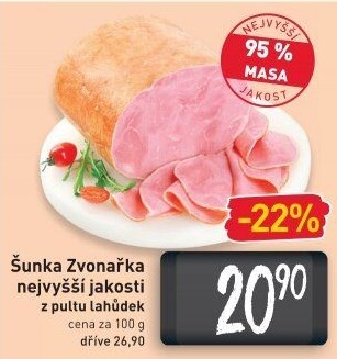 Šunka Zvonařka nejvyšší jakosti