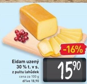 Sýr Eidam uzený 30%