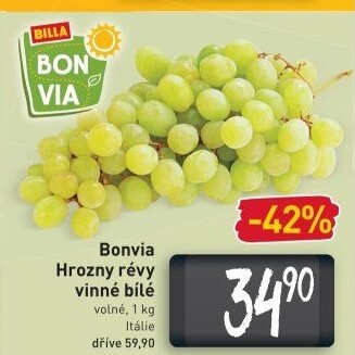 Hrozny bílé Billa Bonvia