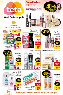akční leták Teta drogerie 14.10.2021-24.10.2021