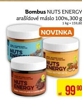 Arašídové máslo Nuts Energy Bombus