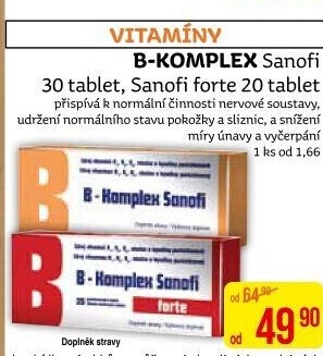 Doplněk stravy B-komplex Sanofi