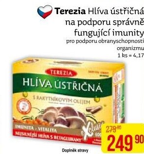 Doplněk stravy Hlíva ústřičná Terezia