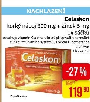 Nápoj horký + Zinek Celaskon