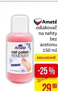 Odlakovač na nehty Ameté