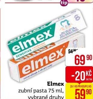 Pasty na zuby Elmex