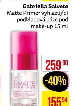 Podkladová báze Matte Primer Gabriella Salvete