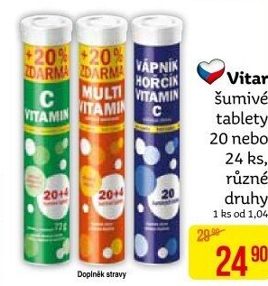 Šumivé tablety Vitar