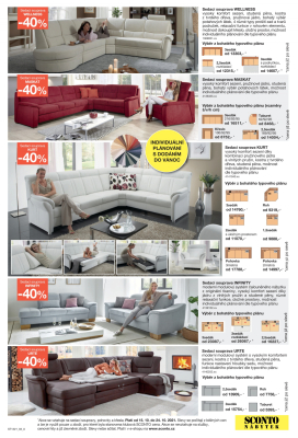 akční leták Sconto nábytek 15.10.2021-24.10.2021