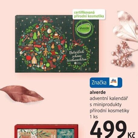 Adventní kalendář s kosmetikou Alverde