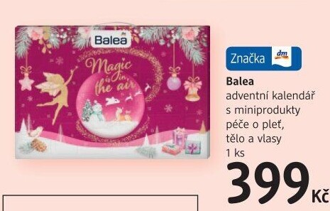 Adventní kalendář s kosmetikou Balea