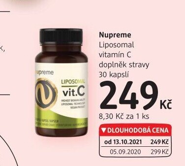 Doplněk stravy Liposomal vitamín C Nupreme