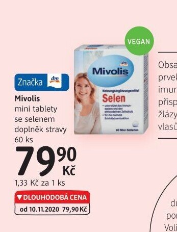 Doplněk stravy Selen Mivolis