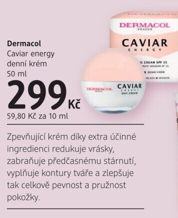 Krém pleťový Caviar energy Dermacol